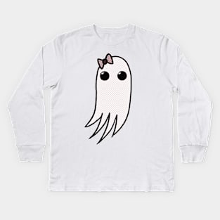 Fancy ghost Kids Long Sleeve T-Shirt